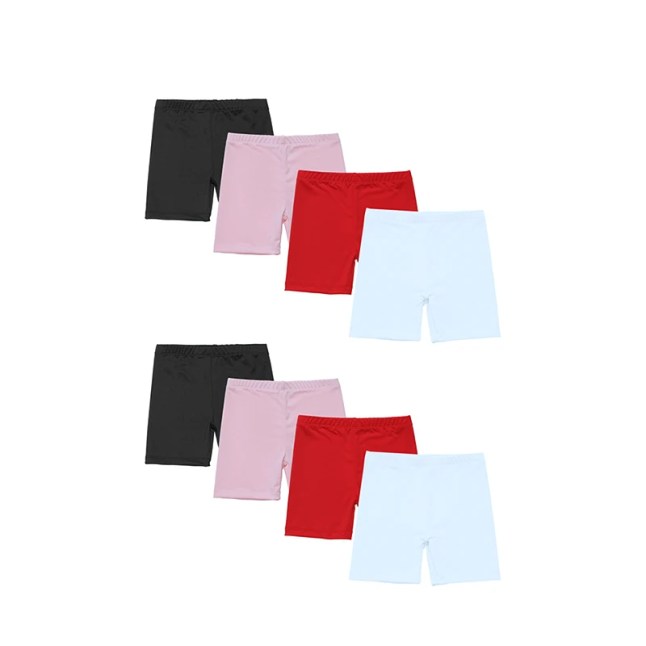 זוג מכנסי טייץ בטיחות (Cartwheel Shorts): הפתרון המושלם לילדות פעילות. מכנסיים קצרים, דקים