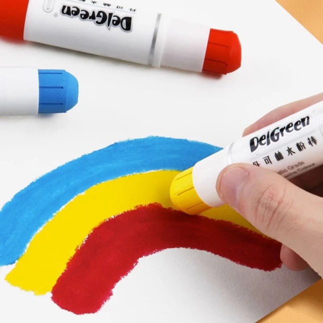 מקלות צבע מוצקים (Paint Sticks): המהפכה באמנות הגיעה! צבעים חיים ובוהקים במרקם מוצק שמתייב