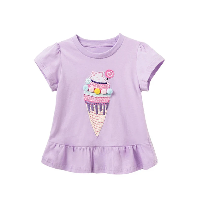 🍦 החולצה הכי מתוקה של העונה: טי-שירט כותנה בעיטור רקמת גלידה משגעת! 🍦מחפשים את הלהיט הבא ל