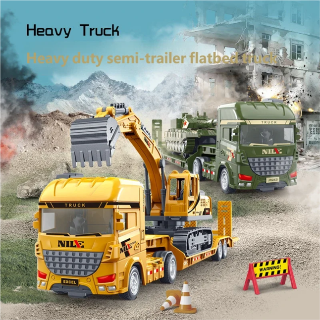 מחפשים את המתנה המושלמת שתעסיק את הילדים שעות ותפתח להם את הדמיון? סט מכוניות הנדסה ומכולו