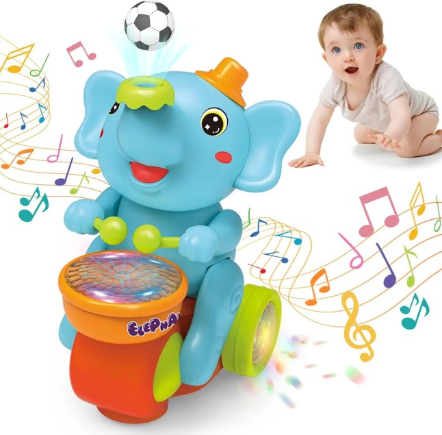 🐘 הפילון המהלך והמתופף – צעצוע זחילה אינטראקטיבי שיגרום לתינוק שלכם לרוץ בשמחה! הכירו את ה