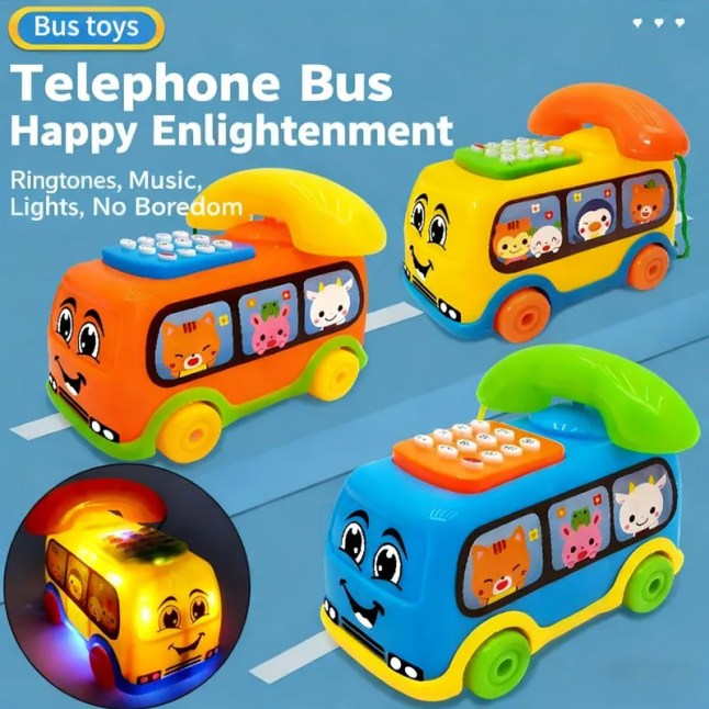 מחפשים את צעצוע ההתפתחות האולטימטיבי לפעוטות מעל גיל שנה? אוטובוס הטלפון המונטסורי הוא השי